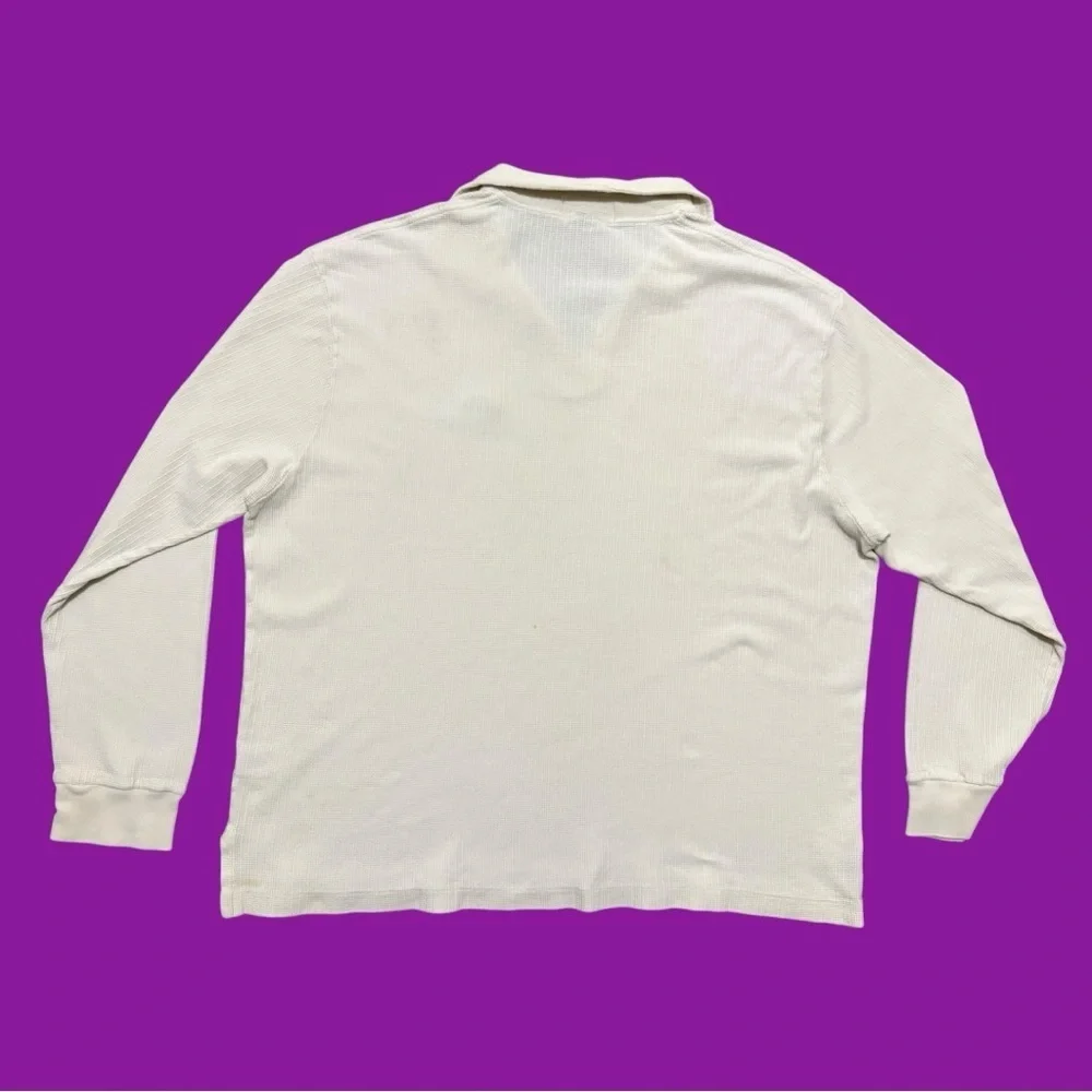 90s Polo Ralph Lauren Waffle Knit Thermal Long Sleeve